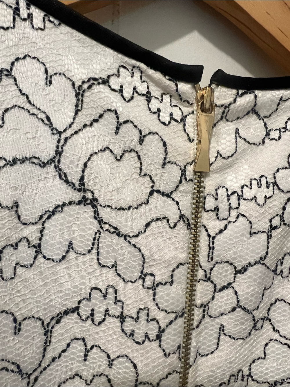 Kate Spade New York Blakely Floral Linen Blend Dress Size 4 Cream Black A-Line - Picture 8 of 9